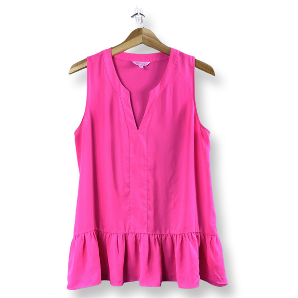 Lilly Pulitzer Pink Sleeveless Blouse - Picture 1 of 6